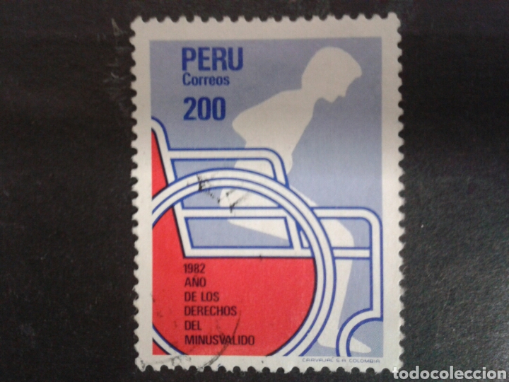 Sellos: PER&Uacute;. YVERT 733. SERIE COMPLETA USADA. DISCAPACITADOS - Foto 1
