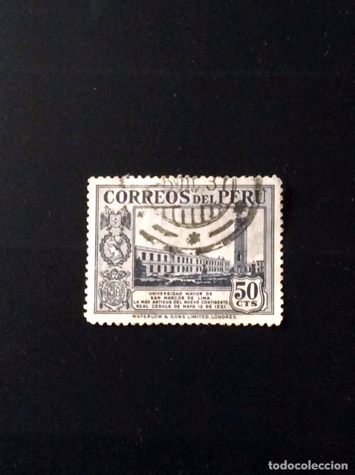 Sellos: PERÚ - YVERT 352 Usado, Año 1937 - Foto 1