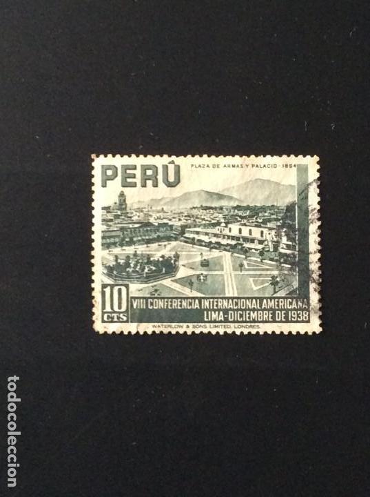 Sellos: PERÚ - YVERT 366 Usado, Año 1938 - Foto 1