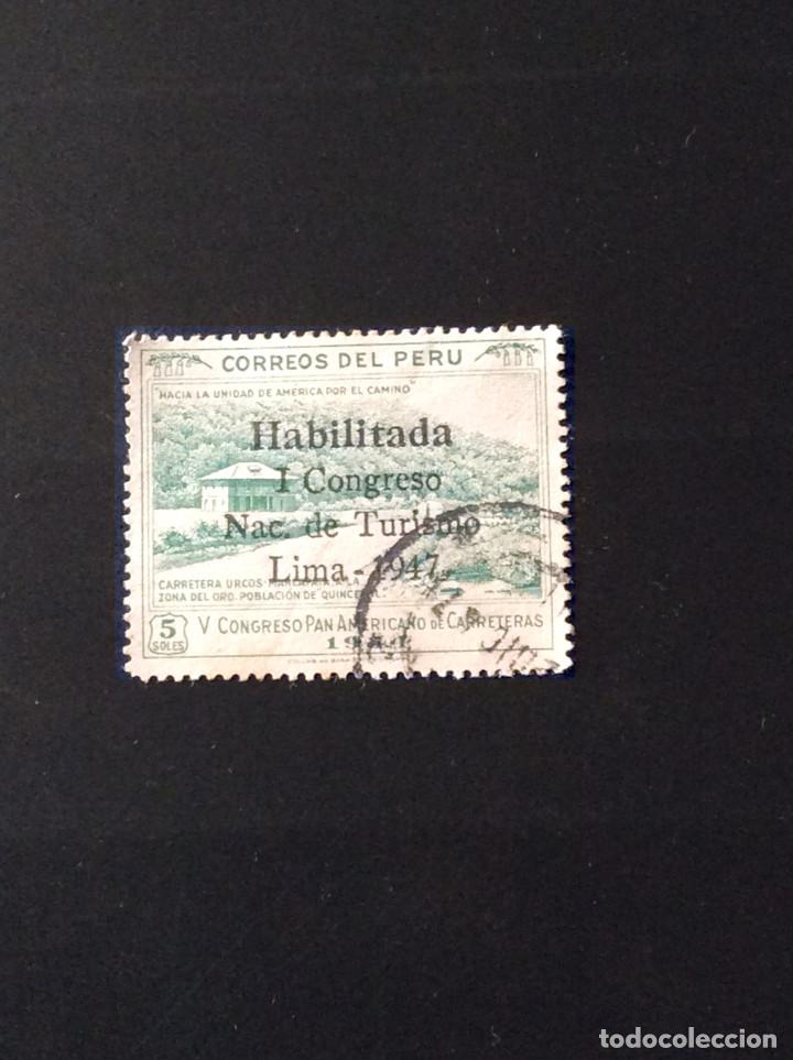 Sellos: PERÚ - YVERT 399E Usado, Año 1947 - Foto 1