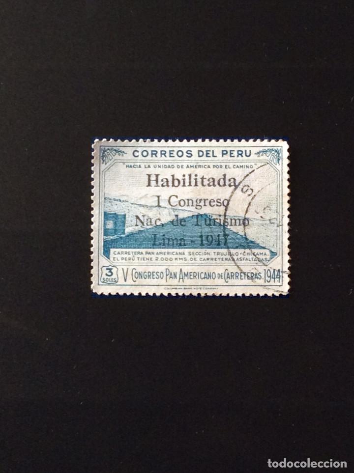 Sellos: PERÚ - YVERT 399D Usado, Año 1947 - Foto 1