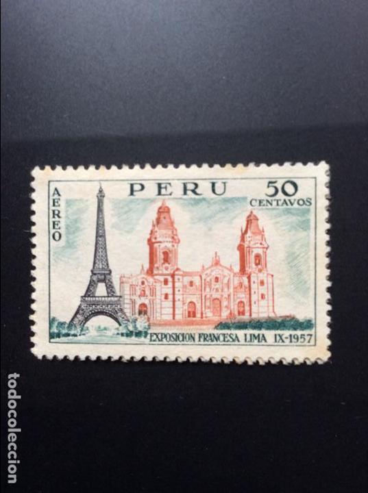 Sellos: Peru Aereo A122-An?o 1957 - Foto 1