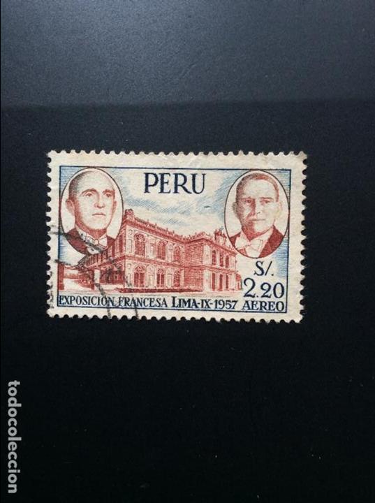 Sellos: Peru Aereo A124-An?o 1957 - Foto 1