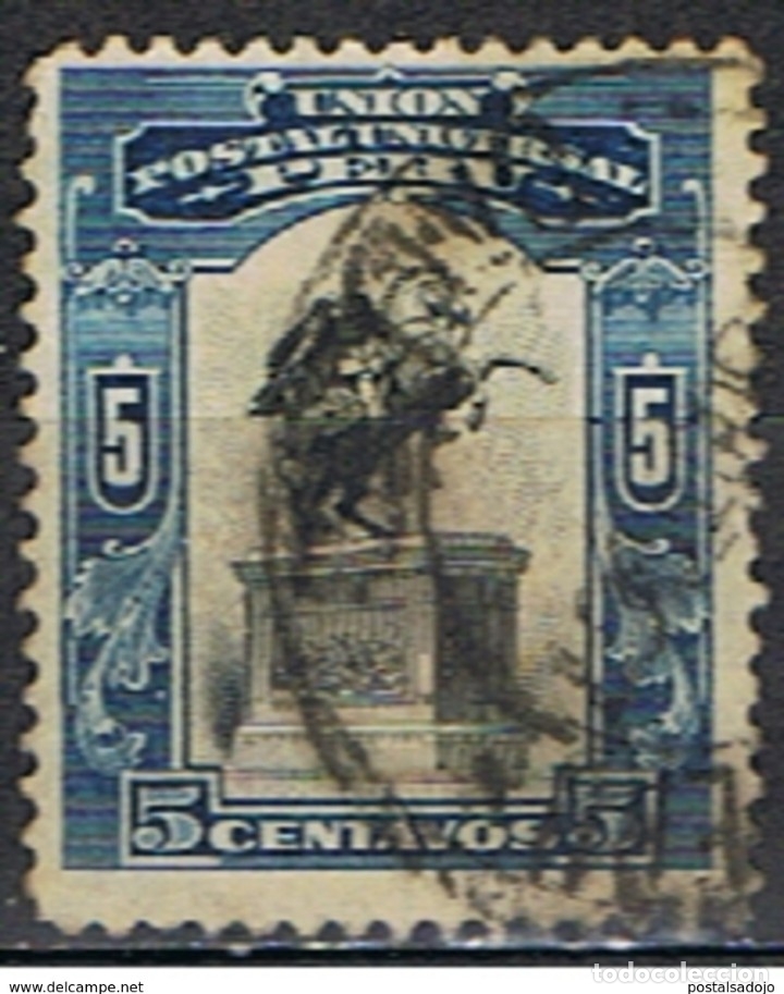Sellos: PERU // YVERT 136 // 1907 ... USADO - Foto 1