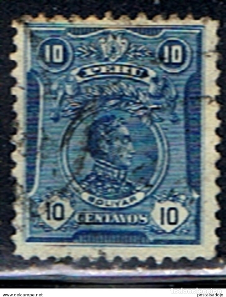 Sellos: PERU // YVERT 146 // 1909 ... USADO - Foto 1