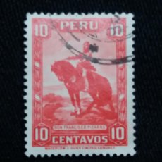 Sellos: CORRE0 DEL PERU, 10 CENTS, FRANCISCO PIZARRO, 1935.. Lote 183502467