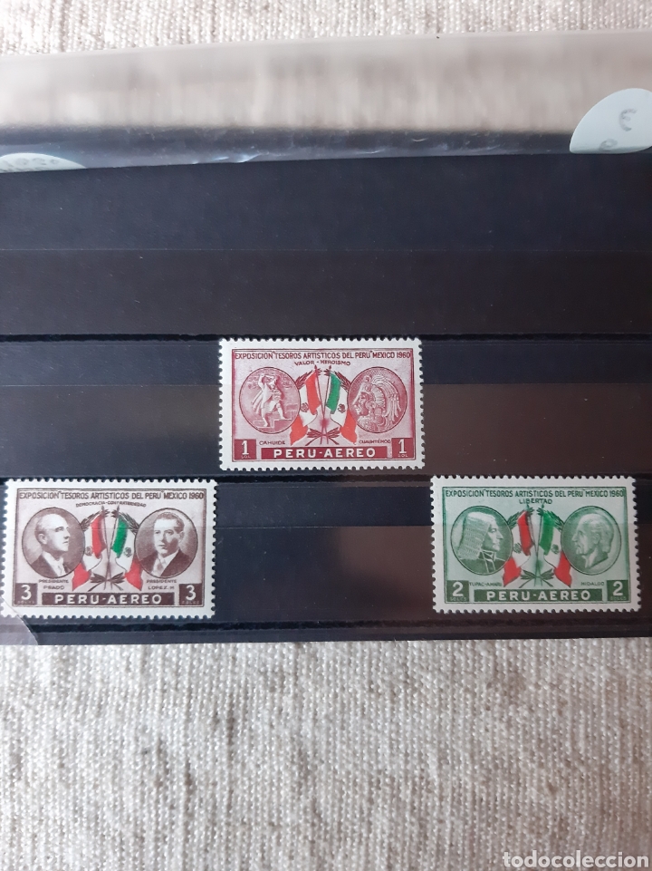 Sellos: PER&Uacute; SERIE COMPLETA NUEVO 1960 - Foto 1