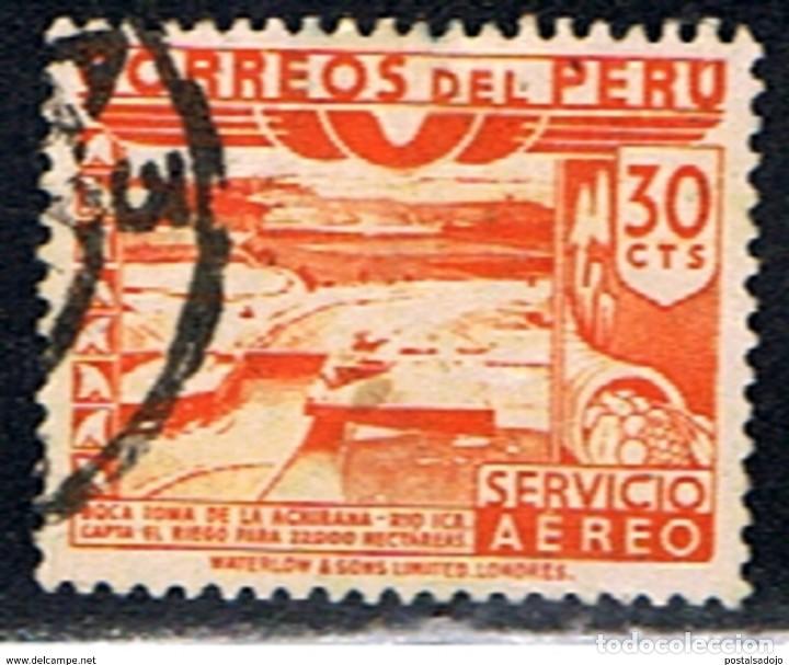 Sellos: PERU // YVERT 53 AEREO // 1938 ... USADO - Foto 1
