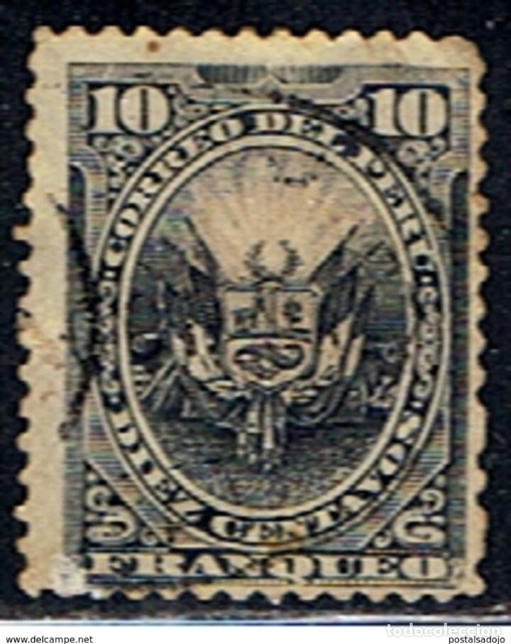 Sellos: PERU // YVERT 79 // 1884-86 ... USADO - Foto 1