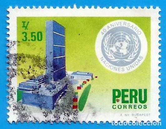 PERU. 1986. 40 ANIVERSARIO DE NACIONES UNIDAS (Sellos - Extranjero - América - Perú)
