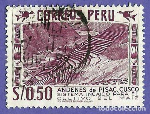 Sellos: Peru. 1960. Scott # 476. Andenes de Pisac. Cusco - Foto 1
