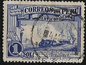 Sellos: PER&Uacute; A&Eacute;REO YVERT 24 - Foto 1