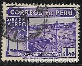 Sellos: PER&Uacute; A&Eacute;REO YVERT 58 - Foto 1