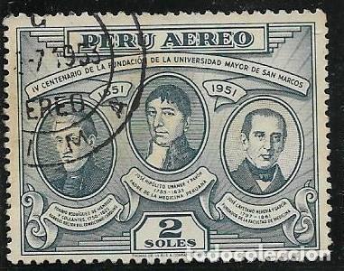 Sellos: PER&Uacute; A&Eacute;REO YVERT 102 - Foto 1