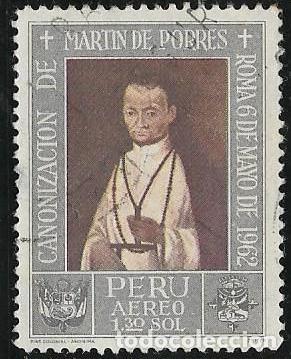 Sellos: PER&Uacute; A&Eacute;REO YVERT 198 - Foto 1