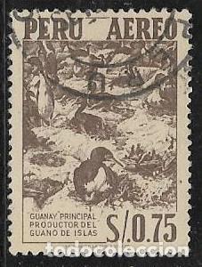 Sellos: PER&Uacute; A&Eacute;REO YVERT 105 - Foto 1