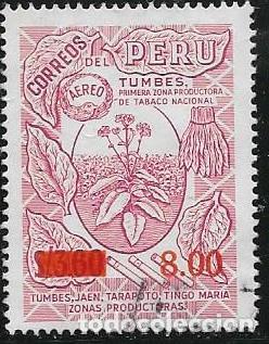 Sellos: PER&Uacute; A&Eacute;REO YVERT 419 - Foto 1