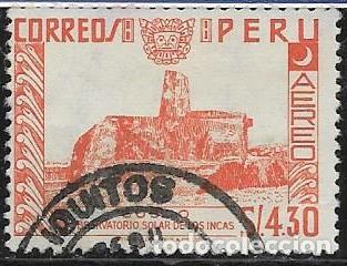 Sellos: PER&Uacute; A&Eacute;REO YVERT 181 - Foto 1