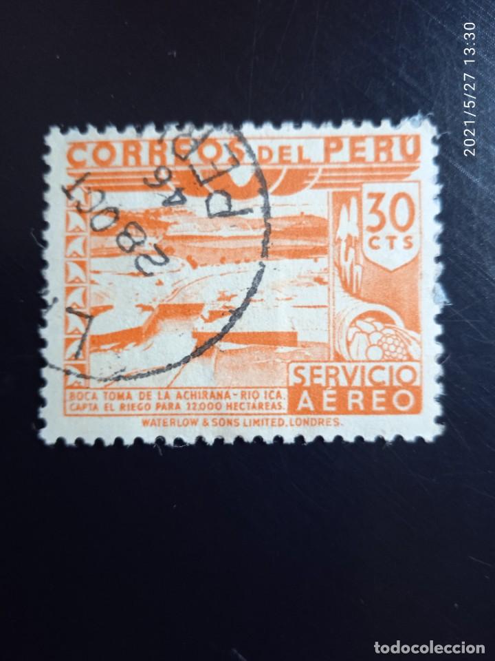 Sellos: PERU 30 CTS SERVICIO A&Eacute;REO A&Ntilde;O 1938. - Foto 1