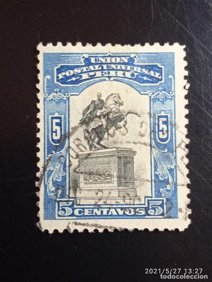 Sellos: PERU 5 CTS MOMENTO A SIMON BOLÍVAR AÑO 1940..