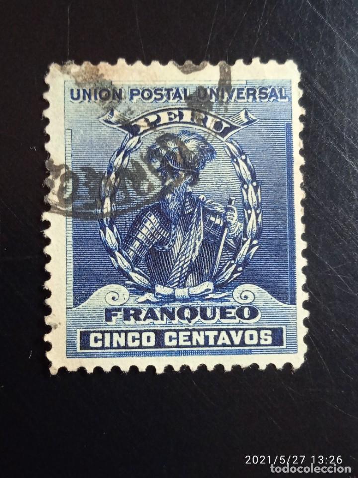 Sellos: PERU 5 CTS FRANQUEO A&Ntilde;O 1896.. - Foto 1