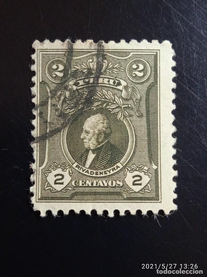 Sellos: PERU 2 CTS RIVADENEYRA A&Ntilde;O 1925. - Foto 1