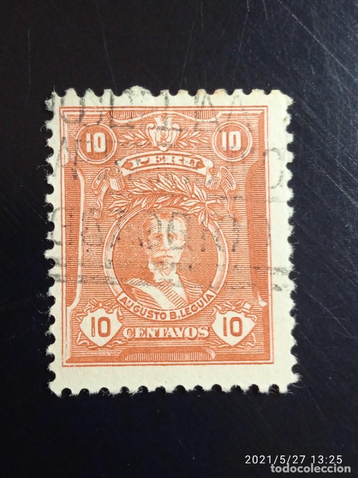 Sellos: PERU 10 CTS AUGUSTO B. A&Ntilde;O 1925. - Foto 1