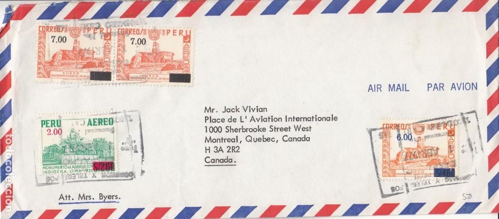 Sellos: CORREO AEREO: PERU 1977 - Foto 1