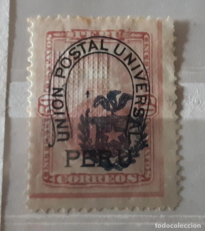 Sellos: PER&Uacute;,1883,CAT.YT.58 - Foto 1