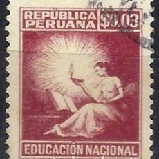 Francobolli: PERÚ 1950 - S. DE IMPUESTOS, EDUCACIÓN - USADO