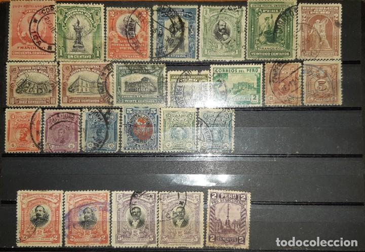Sellos: LOTE DE SELLOS PER&Uacute;, 1900/12. - Foto 1