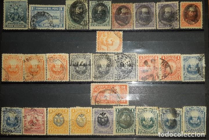Sellos: LOTE DE SELLOS PER&Uacute;, 1866/1900. - Foto 1