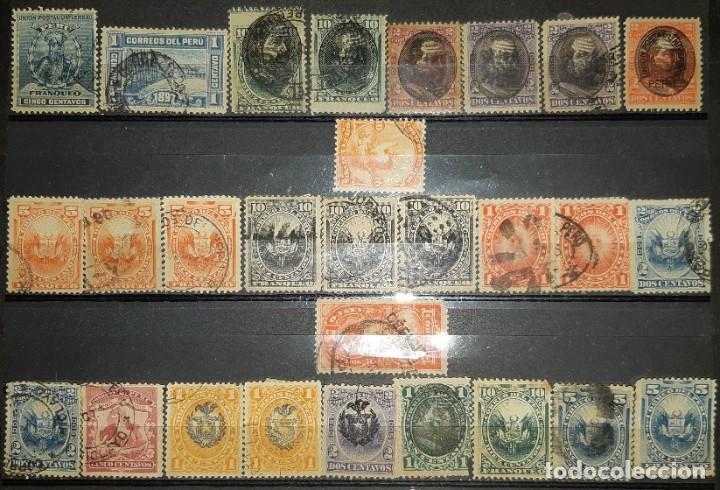 Sellos: LOTE DE SELLOS PER&Uacute;, 1866/1900. - Foto 2