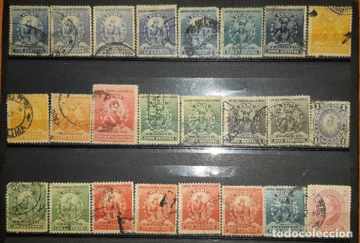 Sellos: LOTE DE SELLOS PER&Uacute;, 1866/1900. - Foto 3