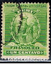 Sellos: PERU // YVERT 107 // 1896-99 ... USADO - Foto 1