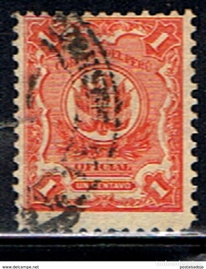 Sellos: PERU // YVERT 24 SERVICIO // 1909 ... USADO - Foto 1
