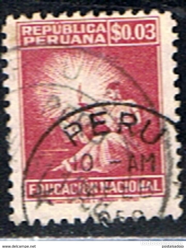 Sellos: PERU // YVERT 1 BENEFICENCIA // 1950 ... USADO - Foto 1