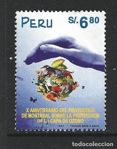 Sellos: PERU 1101 - A&Ntilde;O 1997 - PROTECCION DE LA CAPA DE OZONO - Foto 1