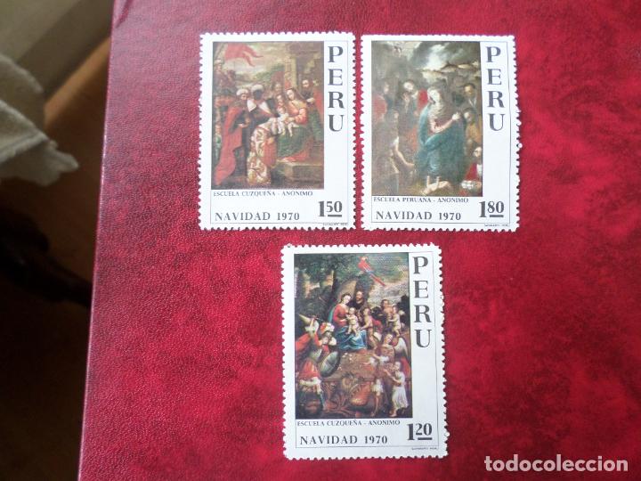 Sellos: peru, 1970, navidad, Yvert 525/27 - Foto 1