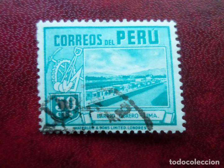 Sellos: peru, 1938, barrio obrero, lima, Yvert 361 - Foto 1