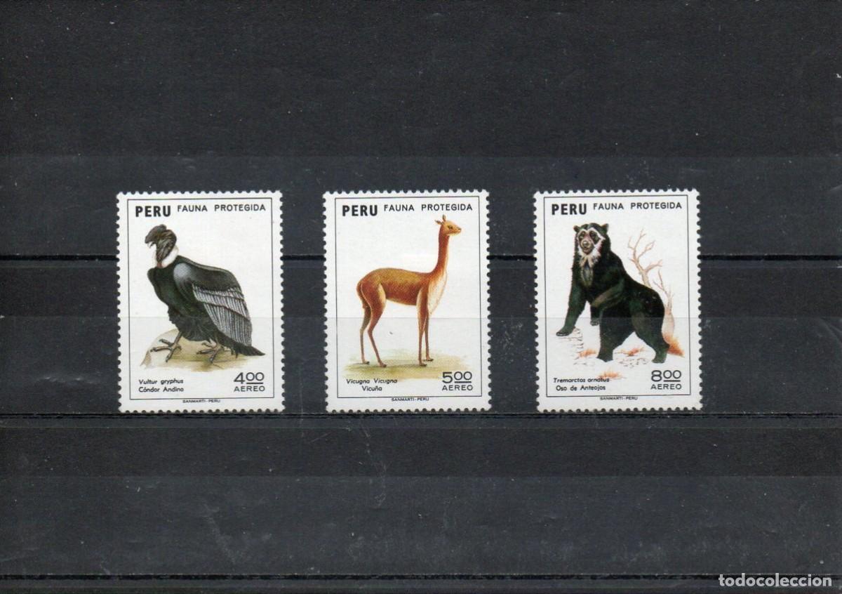Sellos: PERU. ANIMALES. FAUNA PROTEGIDA. - Foto 1