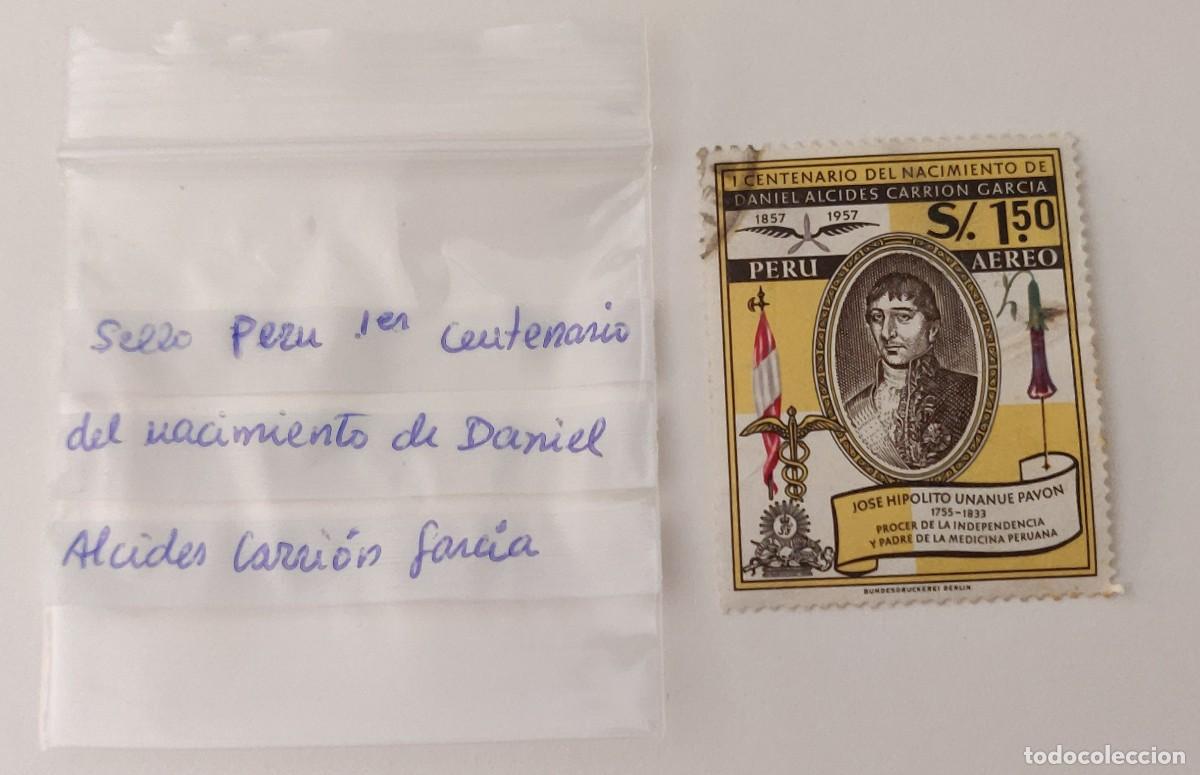 Sellos: Sello de Peru Primer Centenario Daniel Alcides - Foto 4