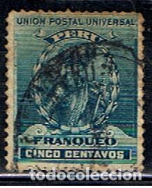 Sellos: PERU // YVERT 110 // 1896-99 ... USADO - Foto 1
