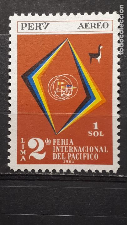 Sellos: PER&Uacute;. A&ntilde;o 1961 **. Yvert. A&eacute;reo 168 - Foto 1
