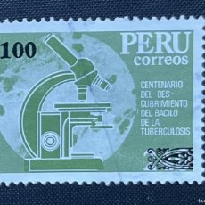 Sellos: PERÚ - AÑO 1983 - YT PE 763 CENT. DESCUBRIMIENTO BACILO TUBERCULOSIS- USADO - VER FOTO