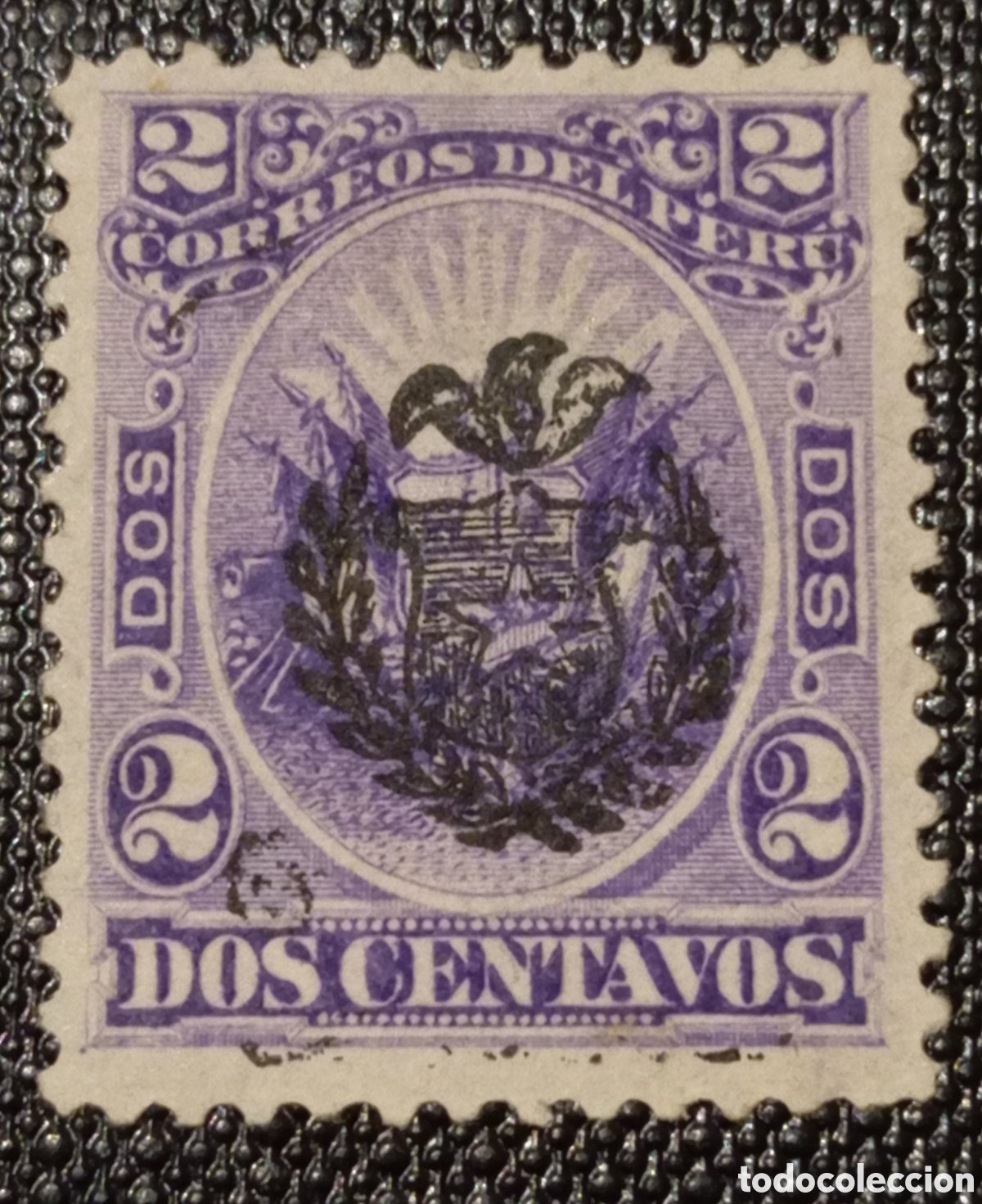 perú guerra del pacífico escudo chileno overp. - Buy Antique stamps of ...