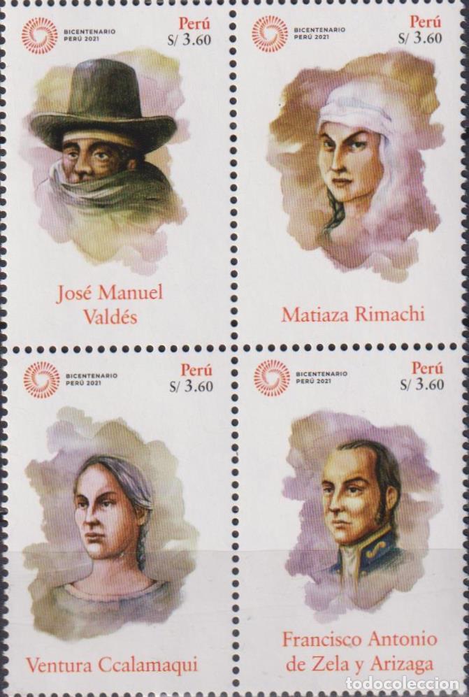 Sellos: Per&uacute; 2020 Pol&iacute;ticos MNH - Foto 1