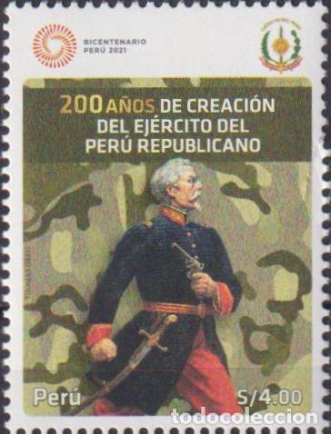 Sellos: Per&uacute; 2021 Militar MNH - Foto 1