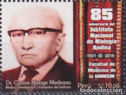 Sellos: Per&uacute; 2016 Cient&iacute;ficos MNH - Foto 1