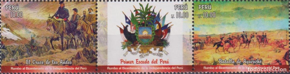 Sellos: Per&uacute; 2018 Escudos de armas MNH - Foto 1